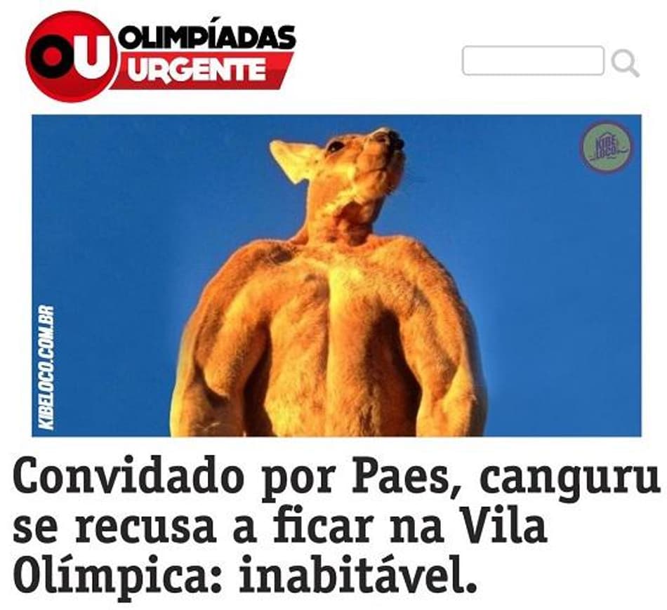 Humor Esportivo! Frase de prefeito do Rio sobre canguru vira piada na web