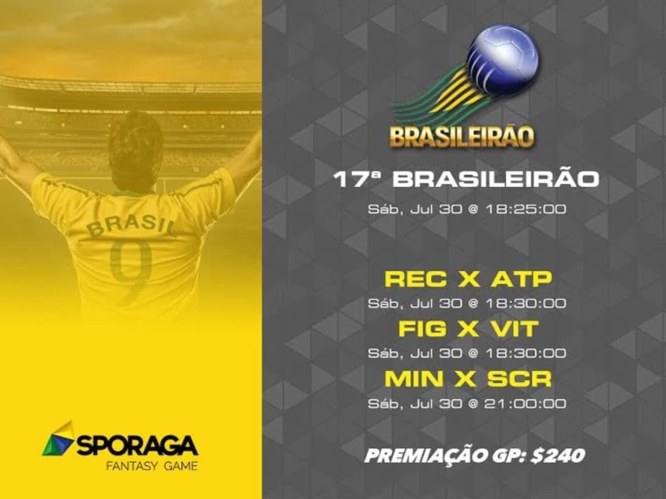Ganhe US$ 3 para jogar fantasy game do Sporaga e lutar por bolada