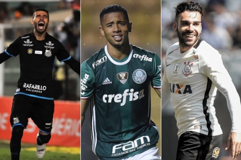 Líderes, Santos, Palmeiras e Corinthians têm cinco jogadores na Seleção das Estatísticas do Brasileirão 2016