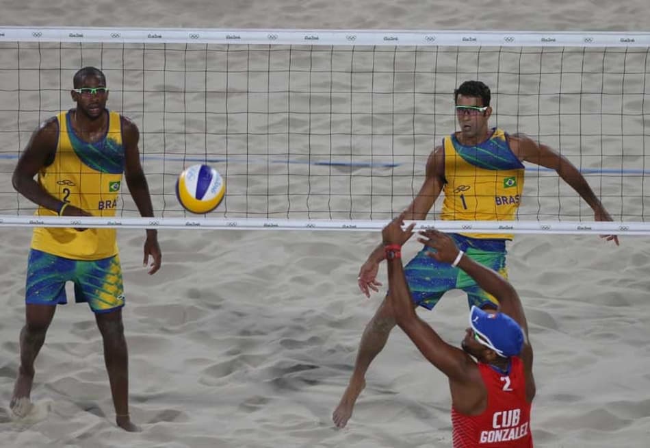 Pedro e Evandro não resistiram aos cubanos Díaz e González na estreia na Rio-2016