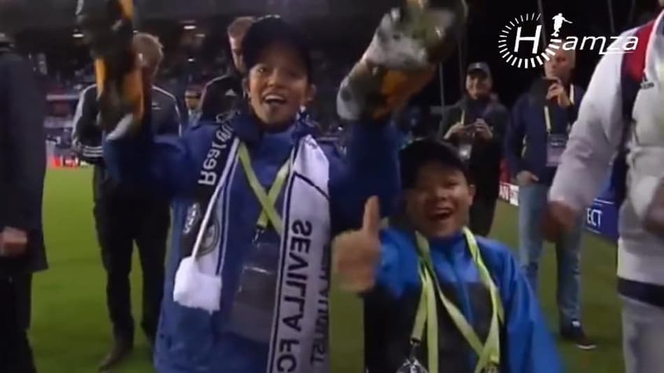 VÍDEO: Belo gesto! Marcelo presenteia meninos refugiados após título da Supercopa