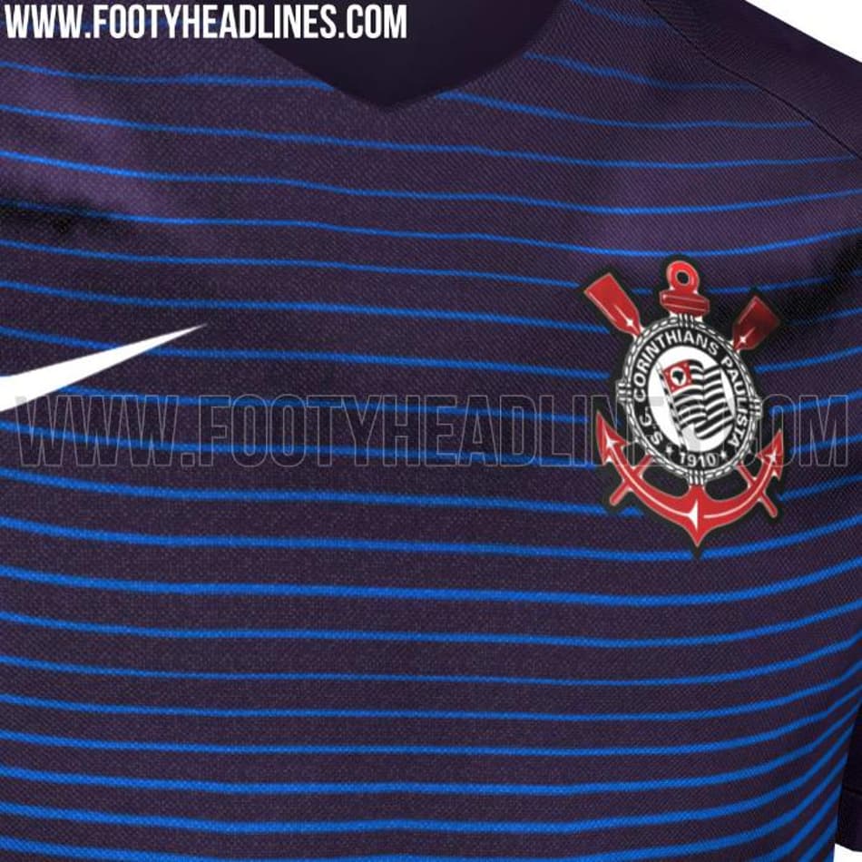 Site vaza nova terceira camisa do Corinthians