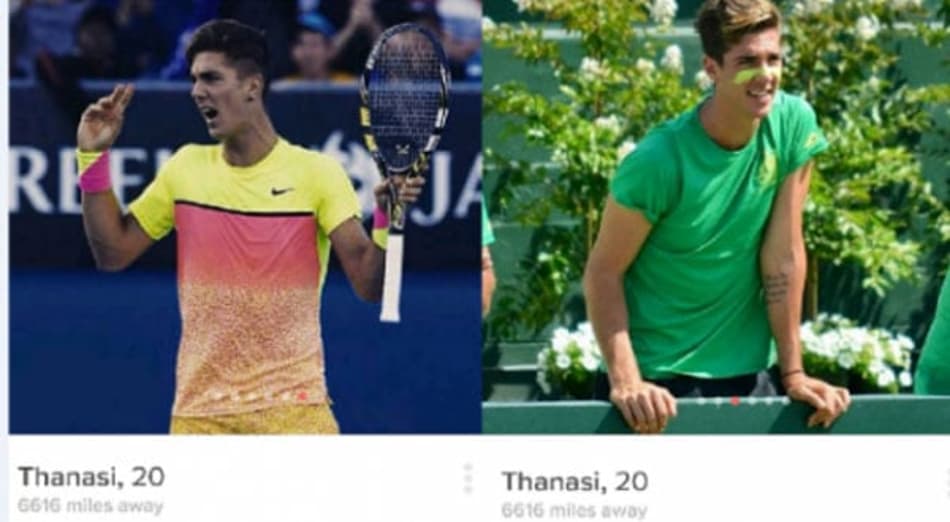 Tenistas são medalha de Ouro no aplicativo Tinder durante Olimpíada