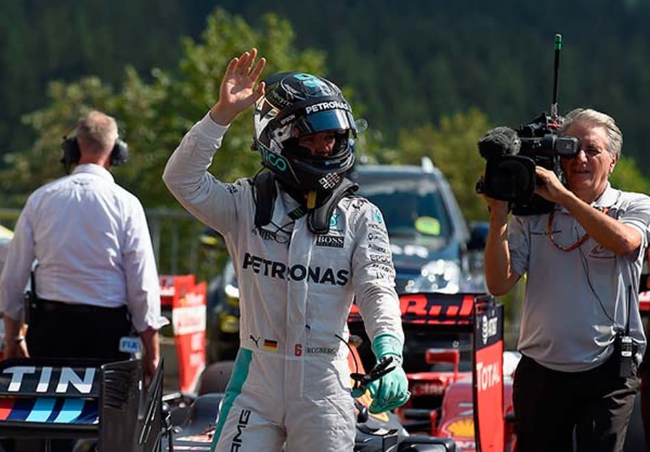Sem Hamilton, Nico Rosberg garante a pole do GP da Bélgica