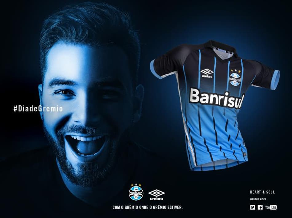 Grêmio e Umbro lançam nova terceira camisa do clube. Veja imagens!