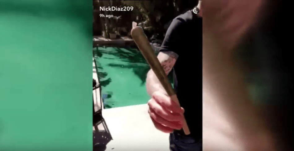 Cigarro gigante foi fumado por Nick Diaz, ator Tommy Chong e amigos