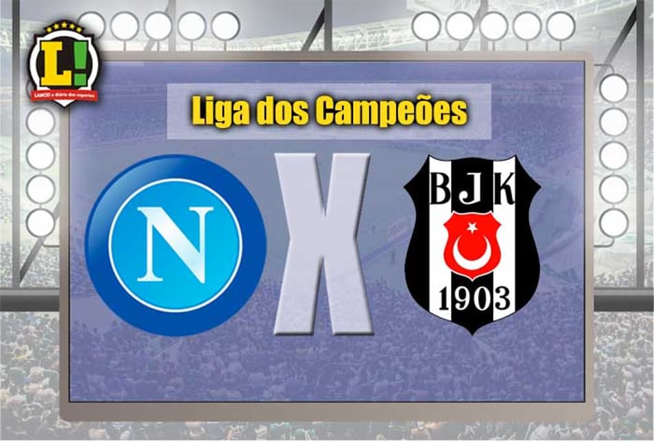 Liga/Grupo B: Napoli e Besiktas fazem duelo de líderes na Itália