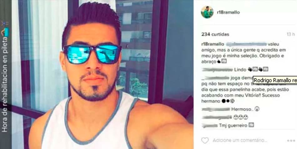 Atacante do Vitória usa Internet para reclamar da falta de oportunidadade
