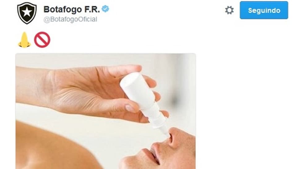 Botafogo ironiza 'cheirinho de hepta' e faz provocação ao Flamengo pelo Twitter