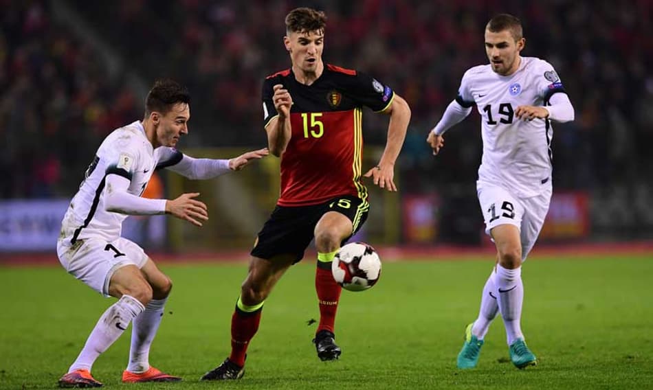 Em ritmo de treino, Bélgica faz oito sobre a Estônia pelas Eliminatórias