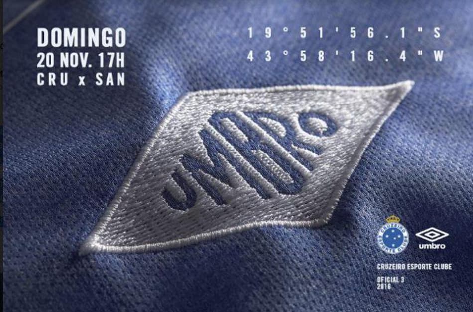 Umbro divulga detalhes da nova camisa do Cruzeiro