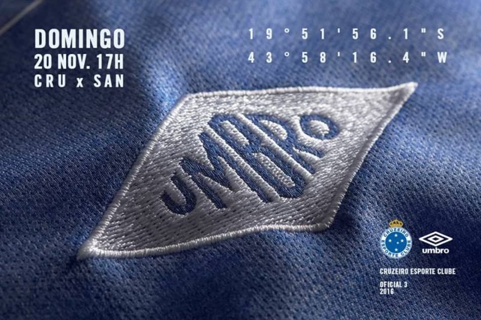 Cruzeiro vai lançar terceira camisa antes da partida contra o Santos