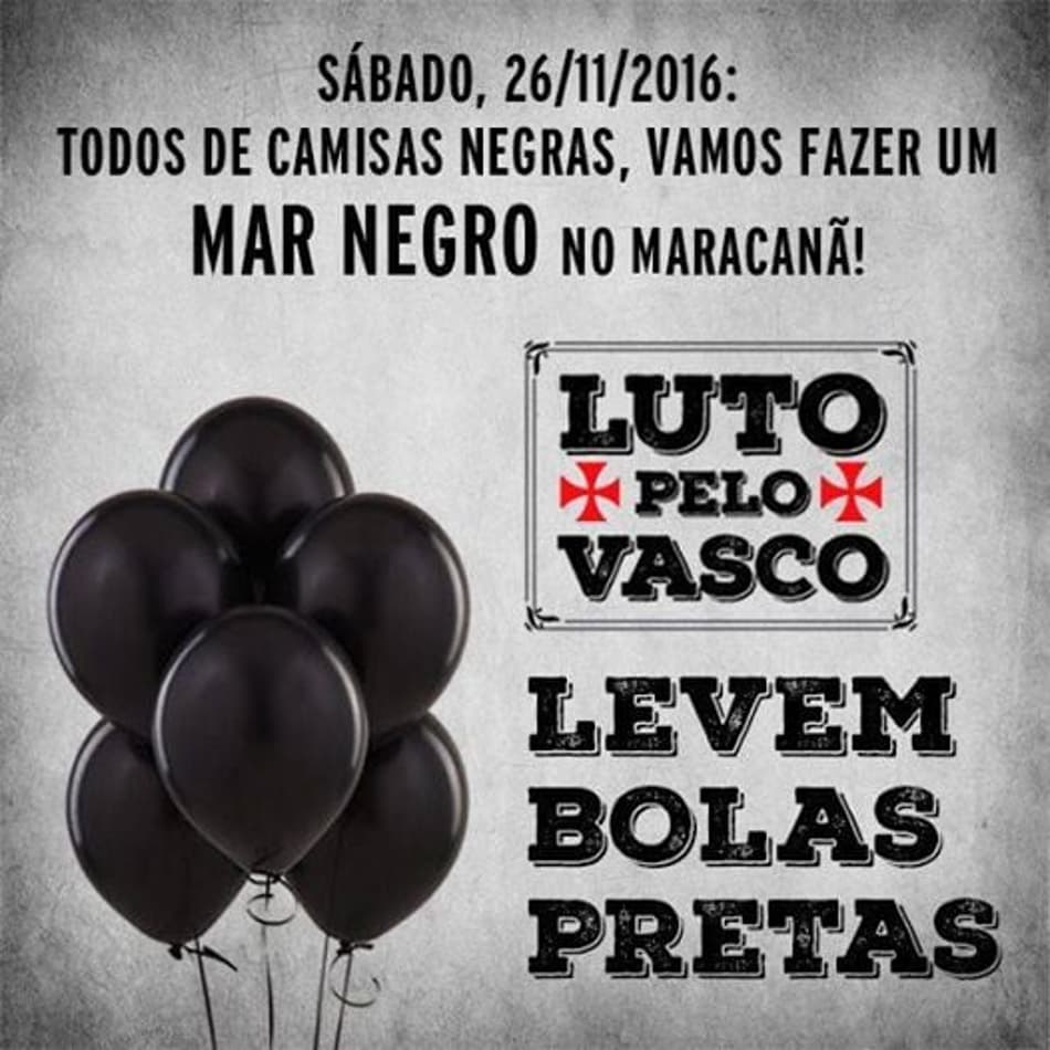Apoio e protesto: torcida do Vasco se organiza para decisão no Maracanã