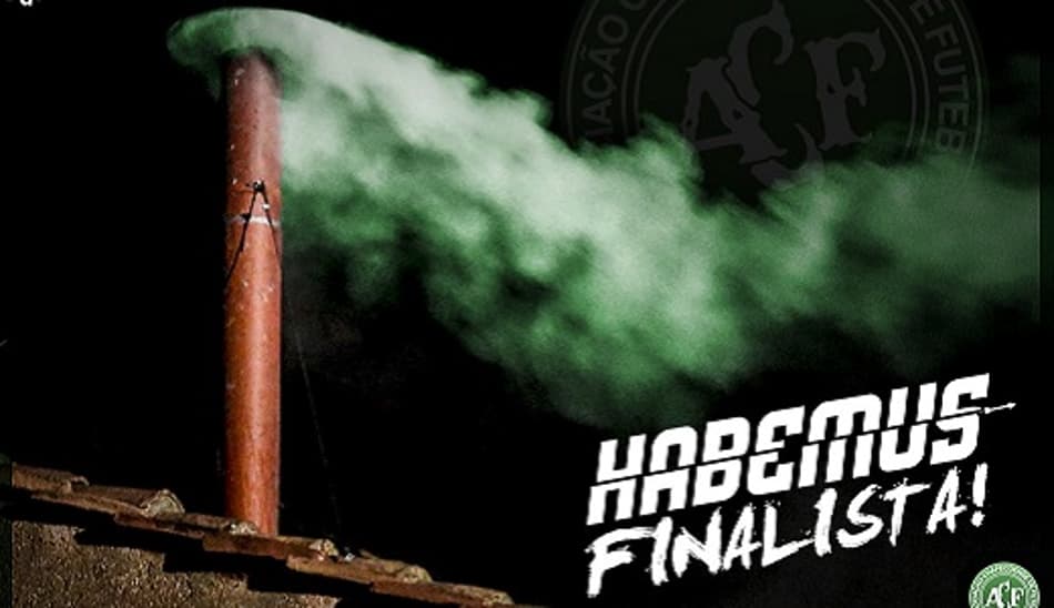 Classificado para final, Chapecoense usa redes sociais para provocar time do papa Francisco