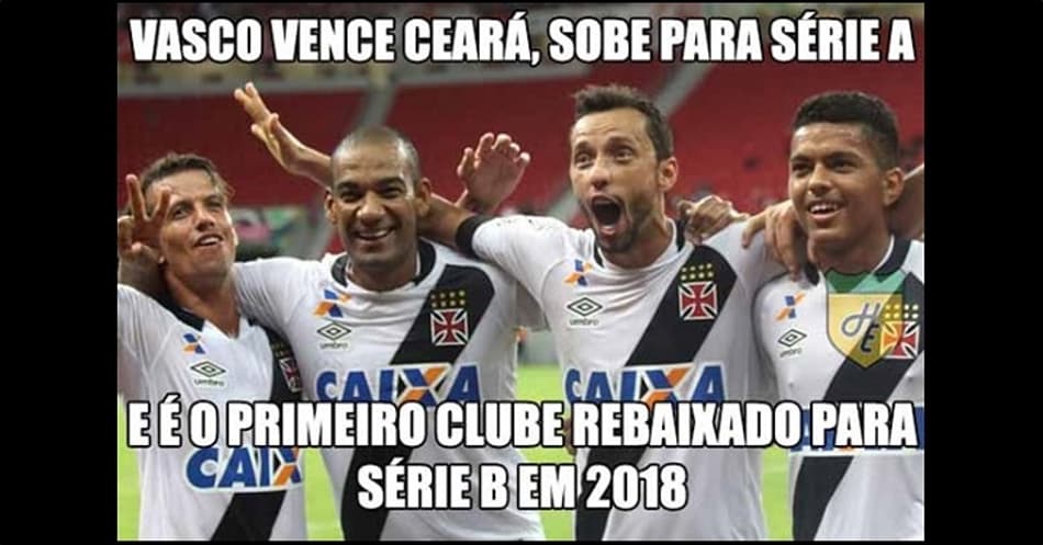 Retorno do Vasco à Série A rende memes