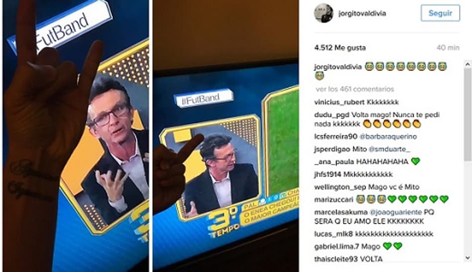 Após título do Palmeiras, Mago Valdivia usa rede social para provocar Neto