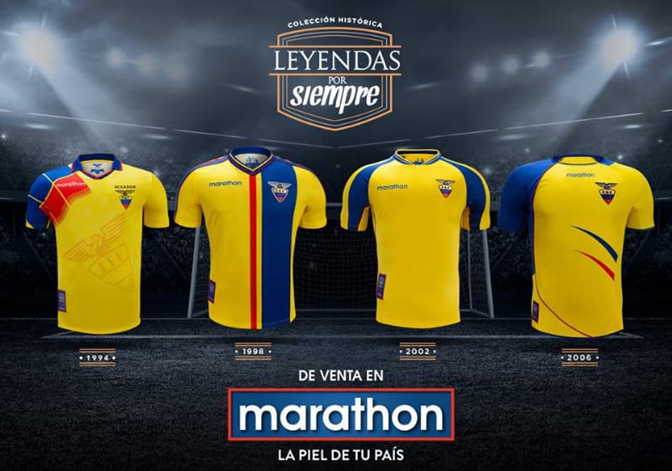 Marathon lança coleção de camisas retrô do Equador