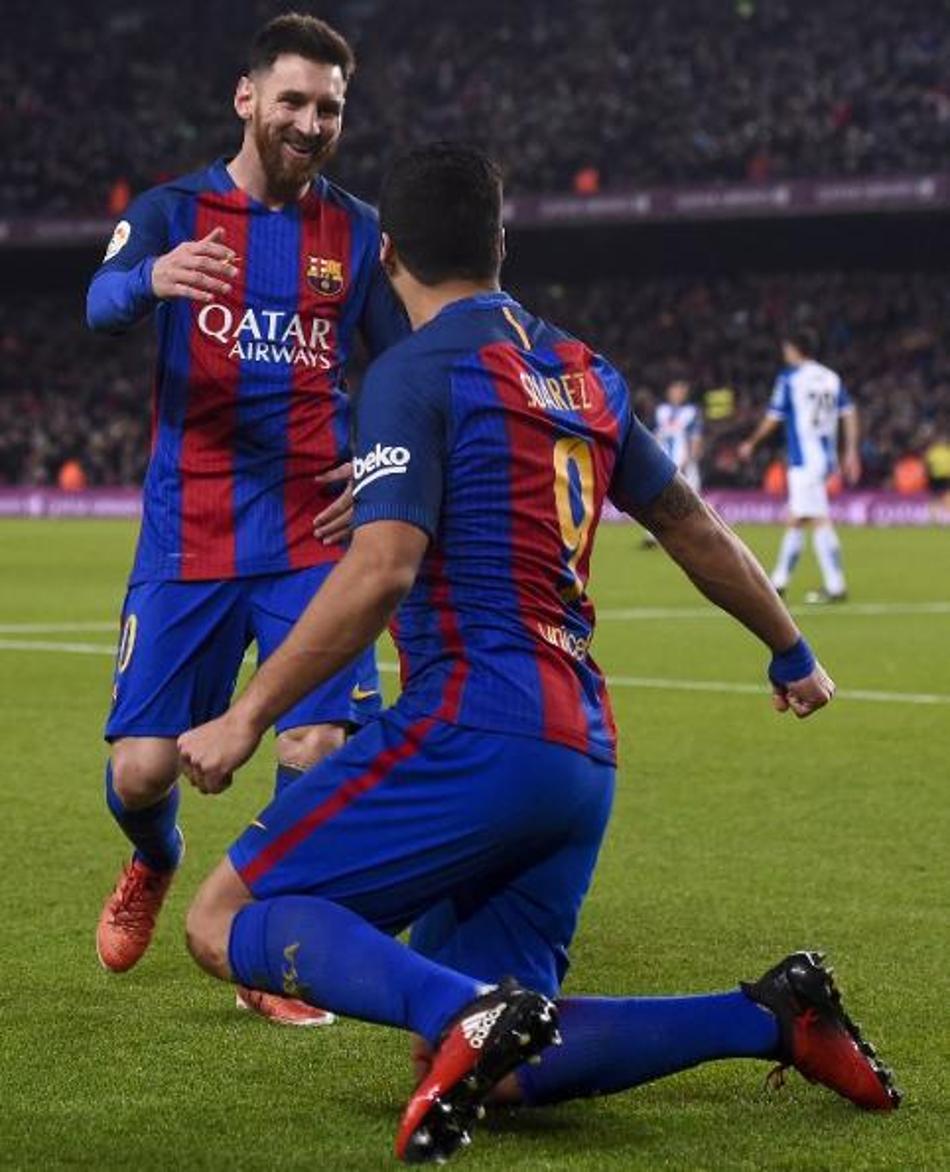 Suárez enaltece jogada de Messi: ‘Algo que só vemos no Playstation’