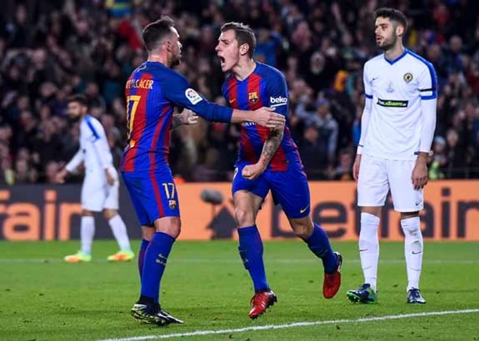Com gol de Alcácer e três de Arda, Barça goleia Hércules na Copa do Rei
