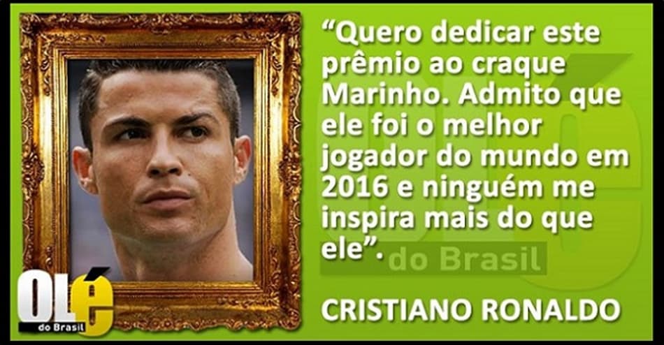Eleição de CR7 como "The Best" de 2016 rende memes