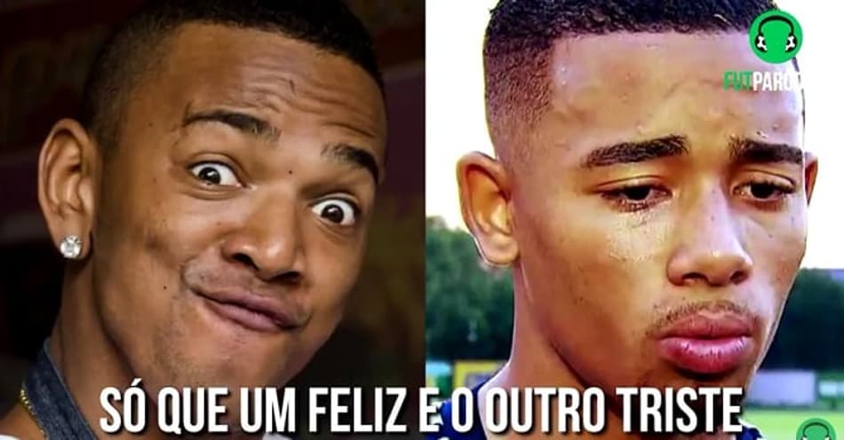 Paródia brinca com carreira de Gabriel Jesus e semelhança com Nego do Borel