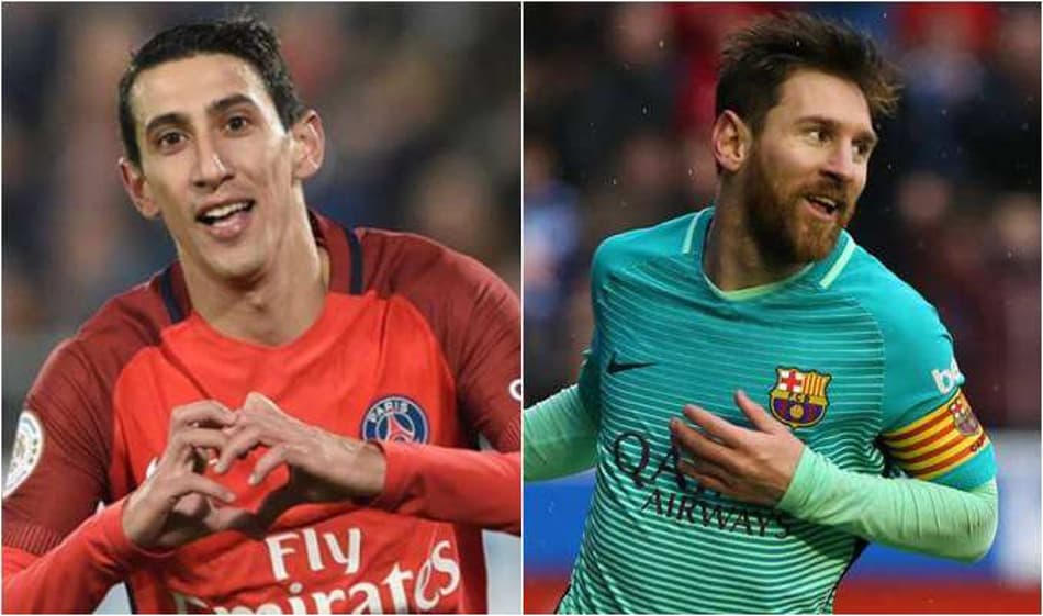 Duelo entre Di María e Messi marca o jogão desta terça-feira. Confira as imagens da temporada de Paris Saint-Germain e Barcelona 