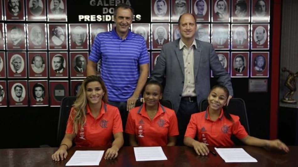 Ginastas renovaram vínculo com o Flamengo (Divulgação)