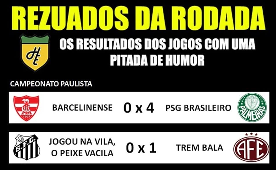 ReZuados da rodada: os resultados dos jogos com uma dose de humor