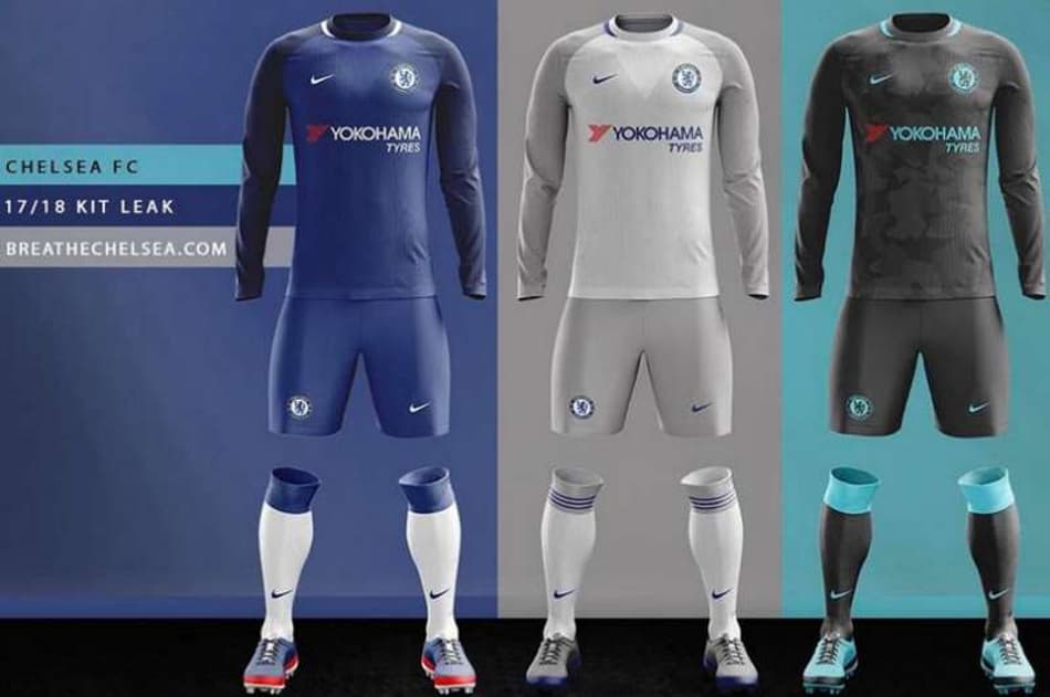 Será? Vazam supostas imagens dos uniformes do Chelsea feitos pela Nike