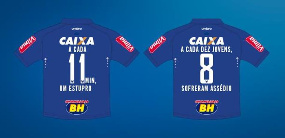 Cruzeiro terá espaço na camisa para expor realidade das mulheres