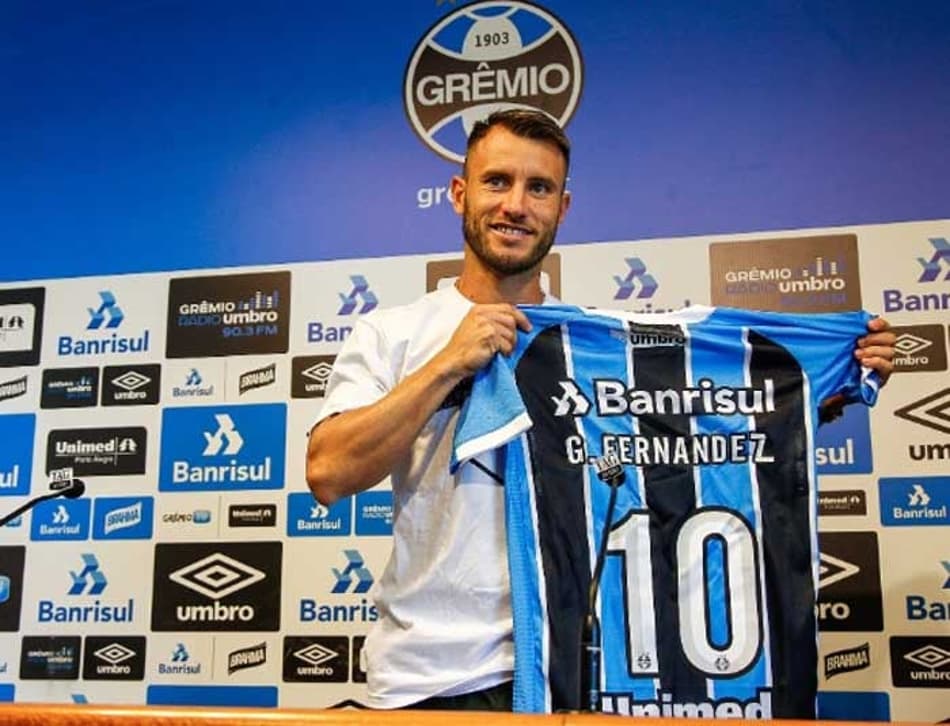 Gastón Fernandez - apresentação no Grêmio