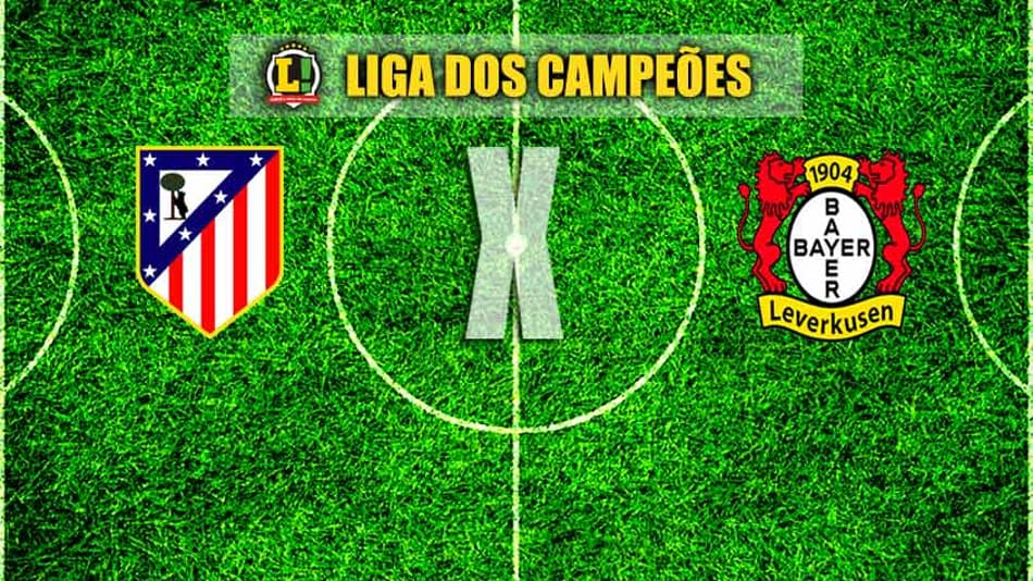 Com boa vantagem, Atlético de Madrid recebe o Bayer Leverkusen