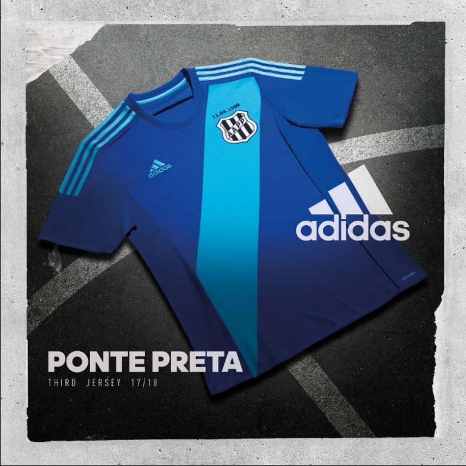 Inovação na Macaca: Ponte Preta lança terceira camisa em azul