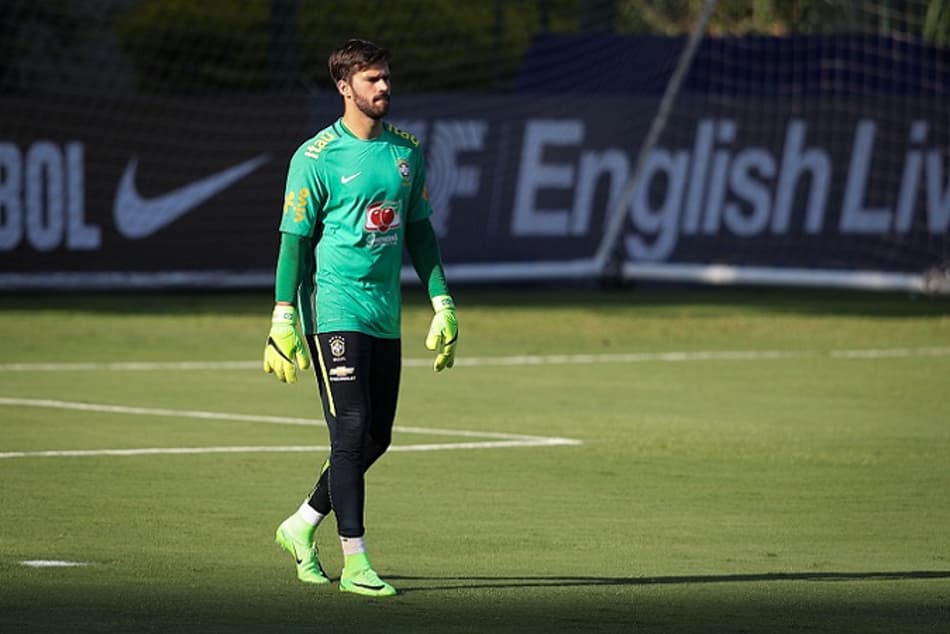 Alisson, goleiro da Seleção Brasileira e da Roma, da Itália