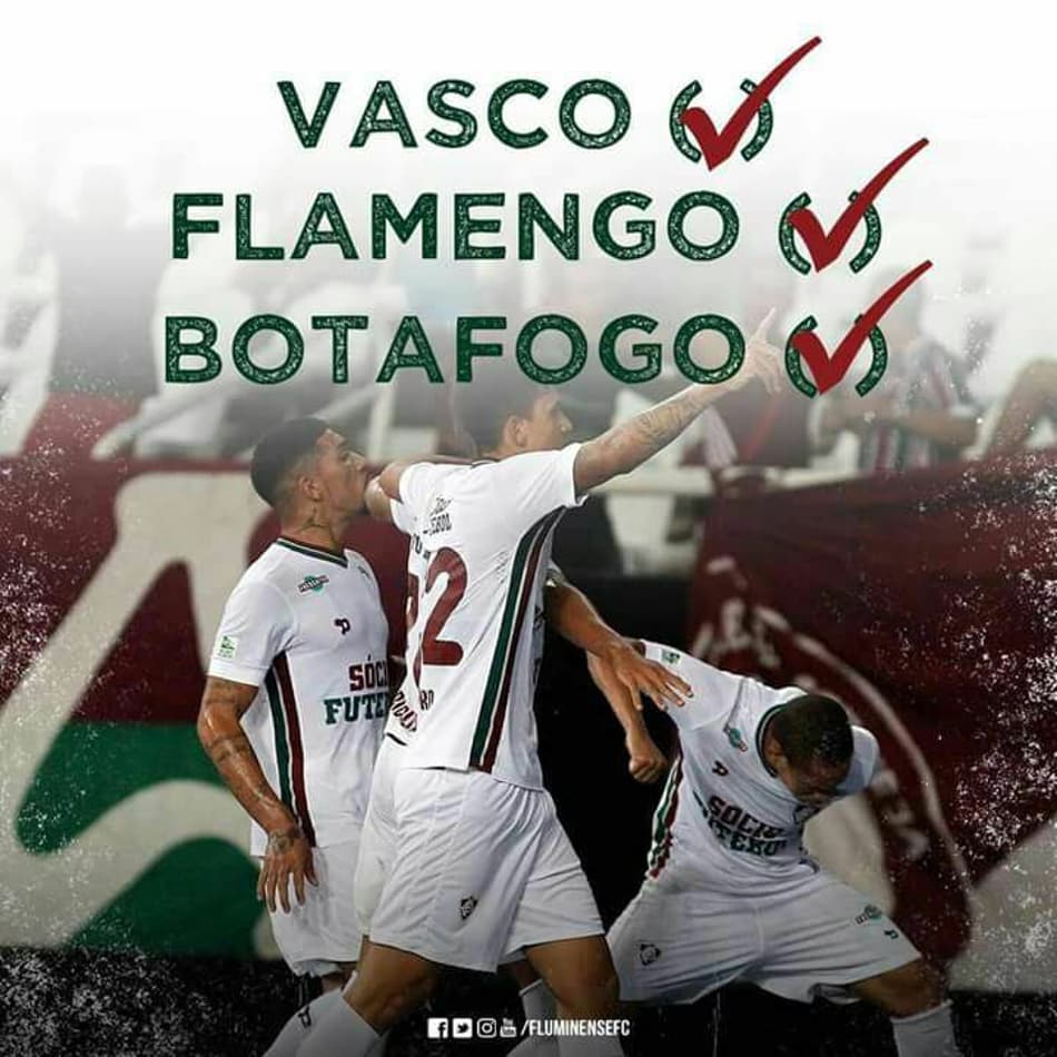 Torcedores do Fluminense tiram onda após virada sobre o Botafogo