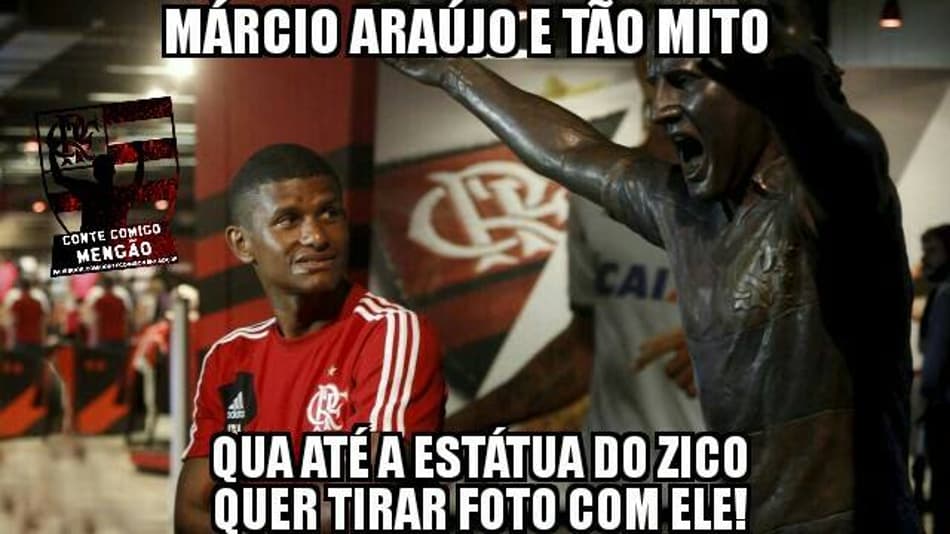 Rubro-negros brincam com boa fase de Márcio Araújo; veja memes