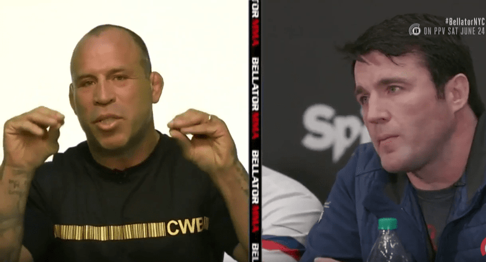 Wanderlei Silva e Chael Sonnen trocaram provocações em coletiva de imprensa