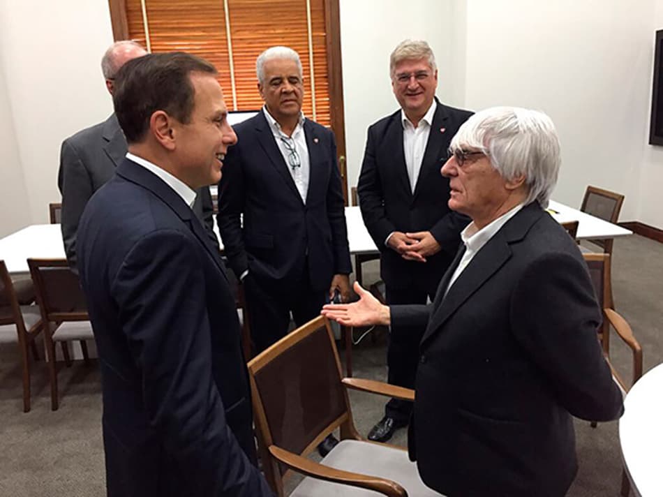 Em reunião com Doria, Bernie Ecclestone afirma que quer o autódromo de Interlagos