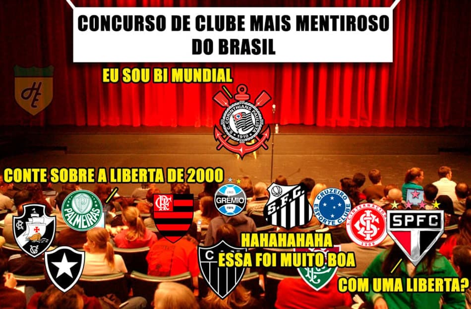 Como seria uma disputa entre os clubes para ver quem é o mais mentiroso?