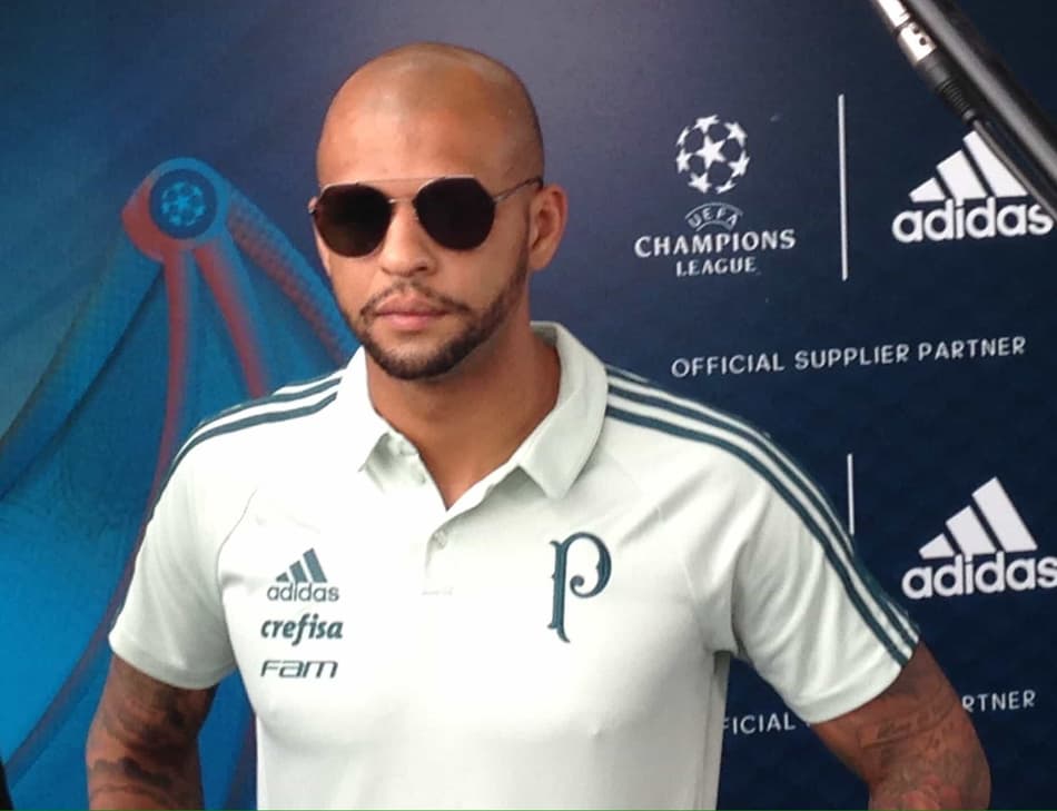 Felipe Melo durante evento neste domingo