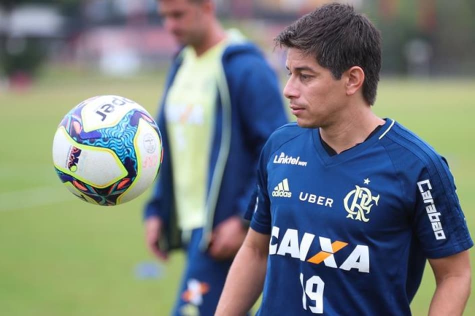 Conca em treino do Flamengo