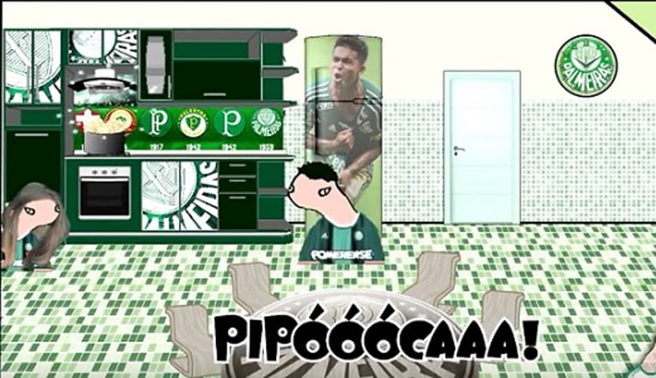 Palmeirenses fazem vídeo hilário zoando eliminação do Santos; assista