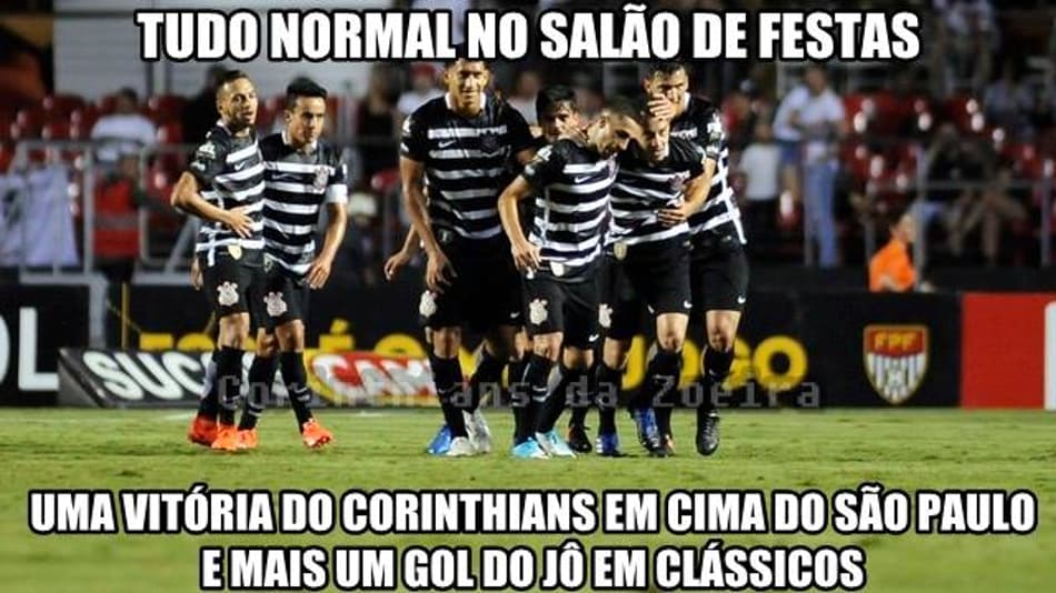 Os melhores memes da vitória do Corinthians sobre o São Paulo