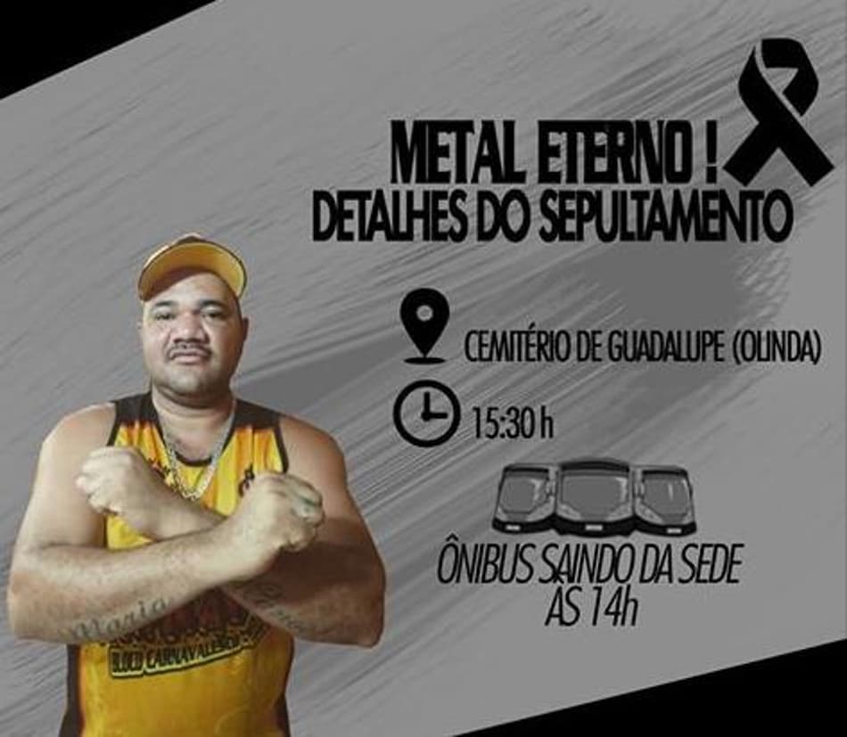 Em Olinda, puxador de torcida organizada do Sport é assassinado