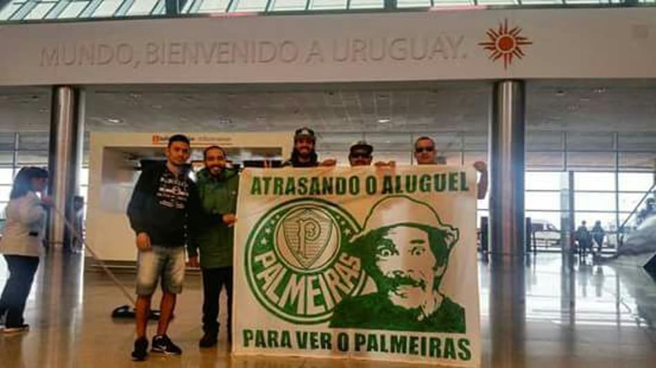 Palmeirenses deixam Montevidéu verde e branca; veja fotos e vídeos