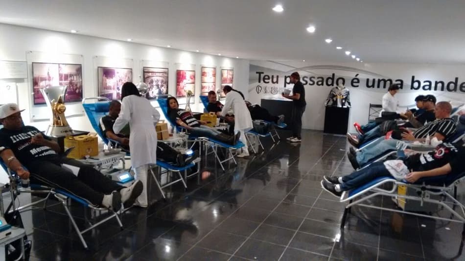 Corinthians faz campanha de doação de sangue antes da final contra Ponte