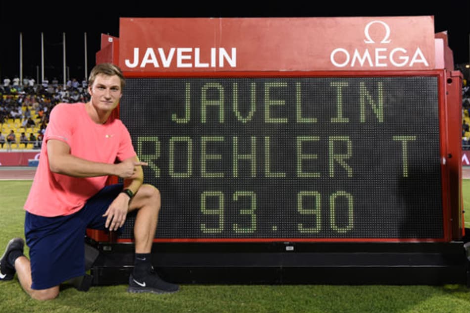 Laguna Olímpico: Liga Diamante começa com marca espetacular no lançamento do dardo