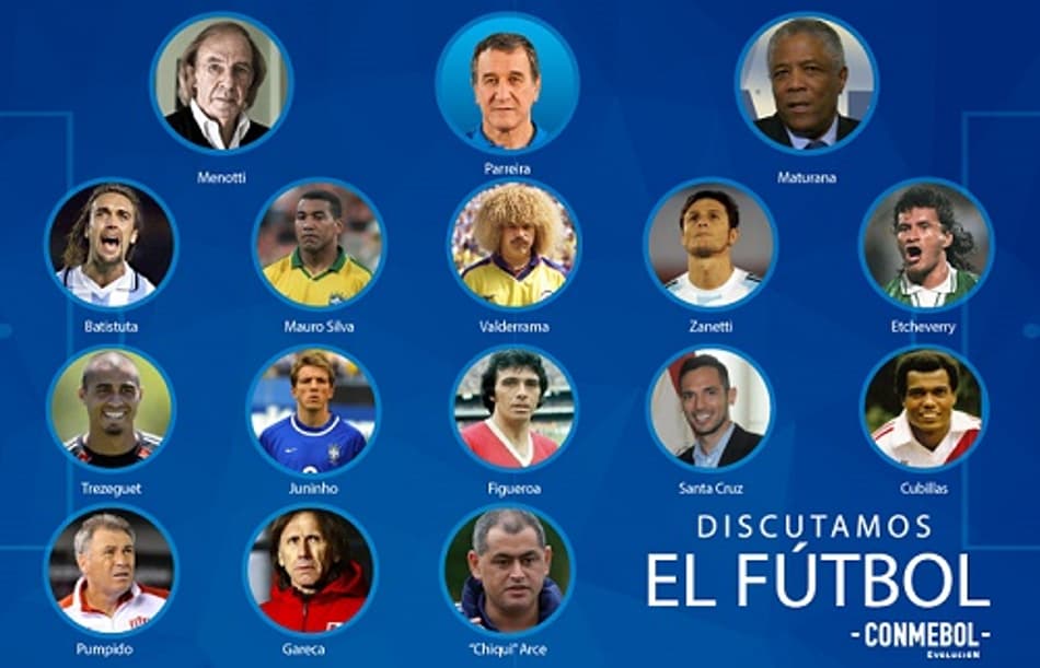 Conmebol organizará simpósio com astros do futebol sul-americano