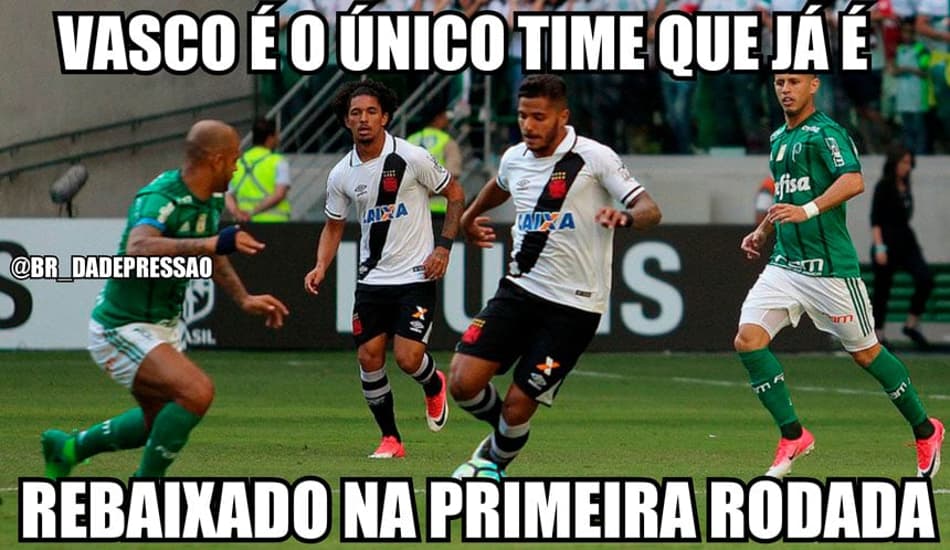 Rivais provocaram os vascaínos após goleada sofrida para o Palmeiras na estreia do Brasileirão