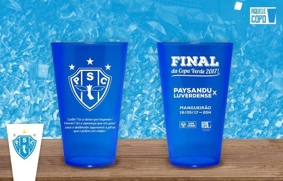 Papão lança copos colecionáveis para torcedores na final da Copa Verde